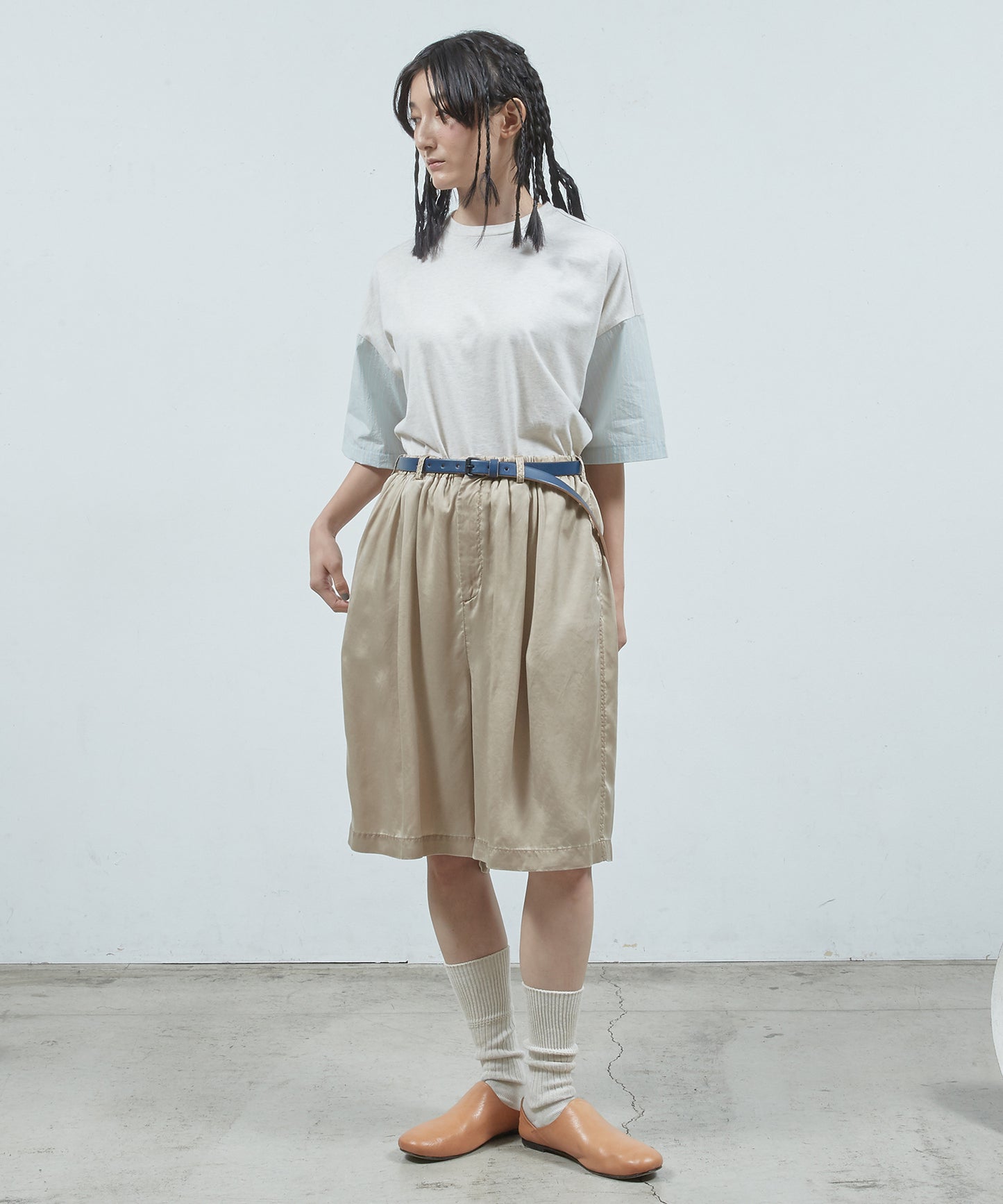 シャツ切替ワイドT