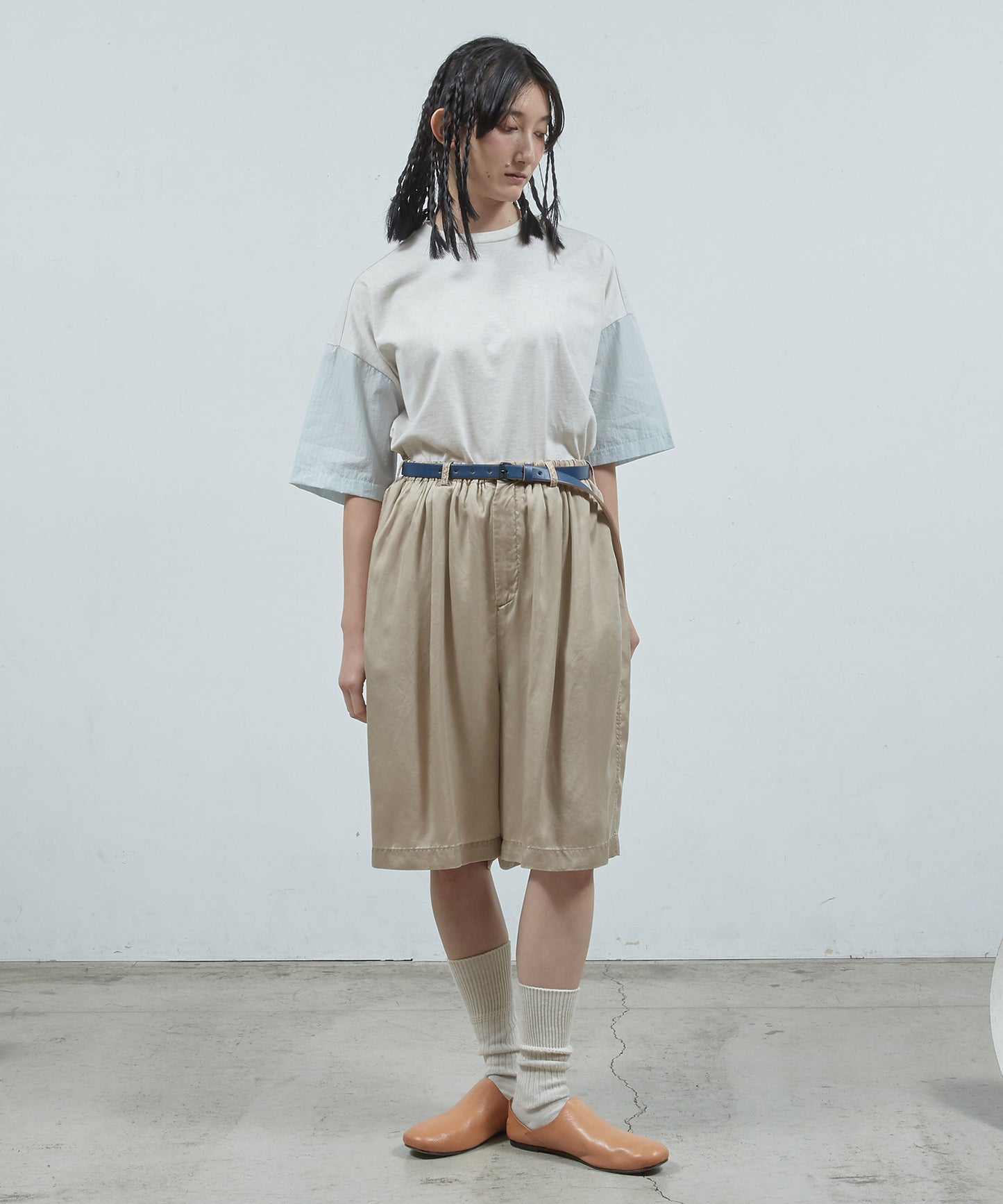 シャツ切替ワイドT