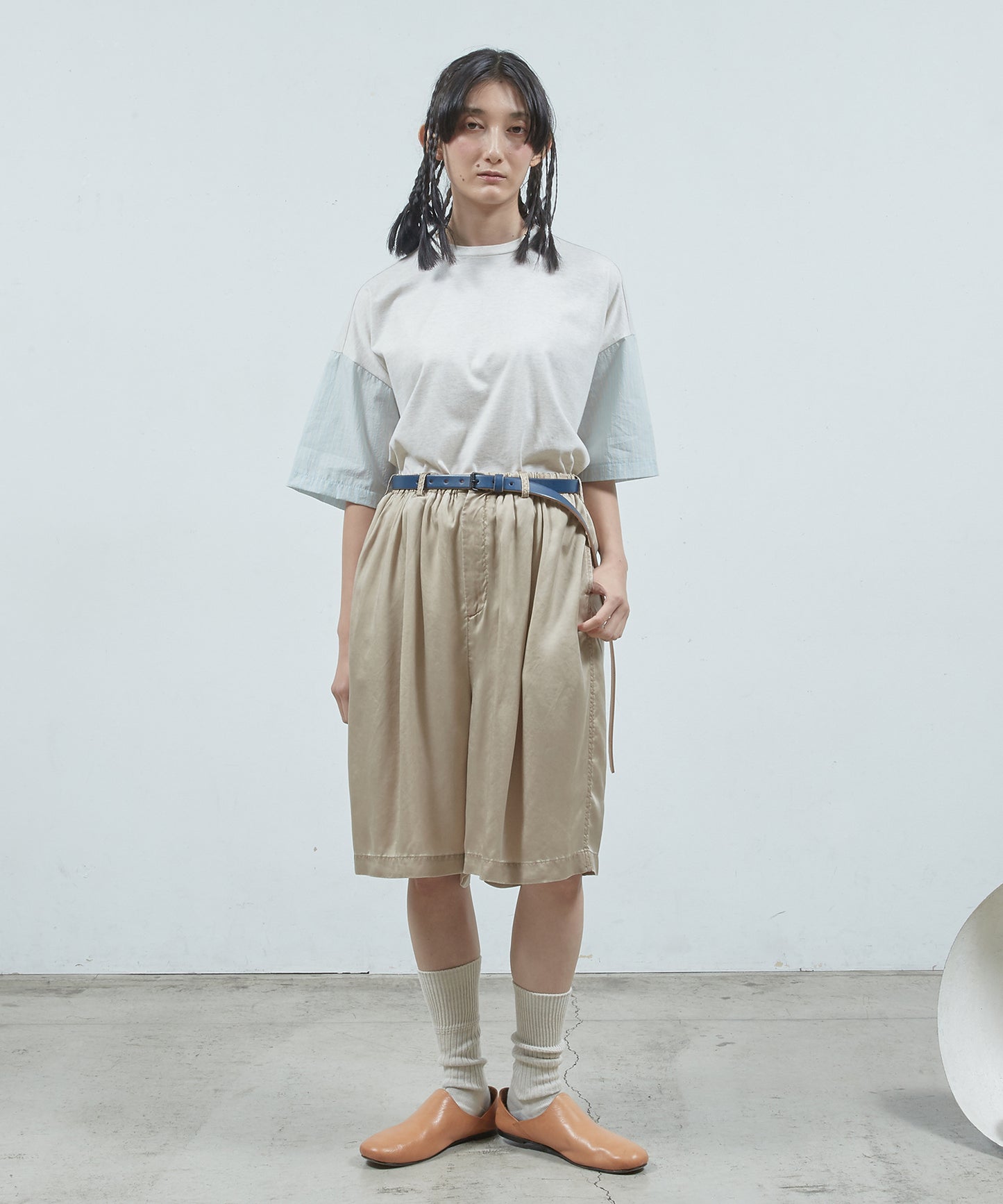 シャツ切替ワイドT