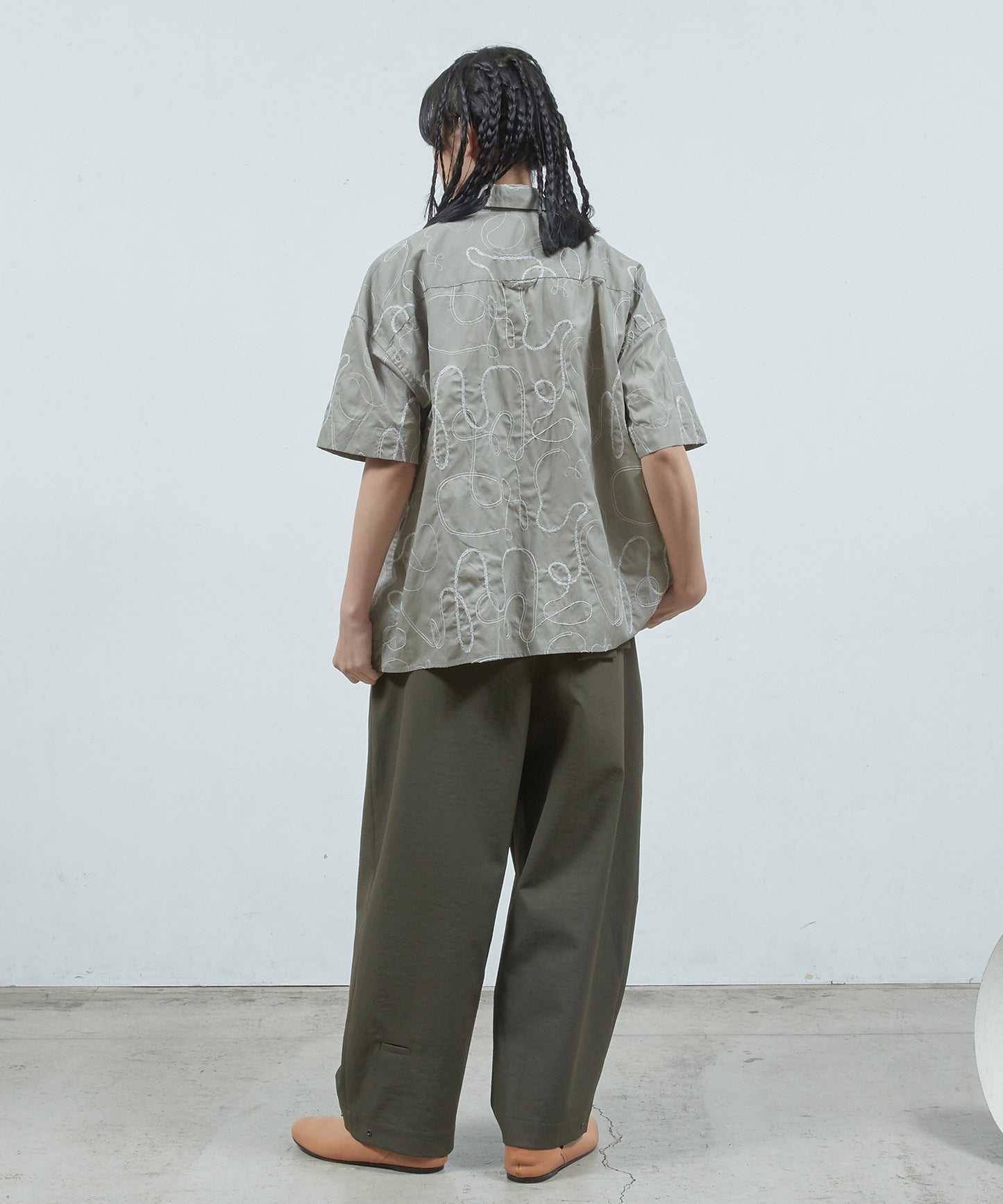 ラフステッチコードポケッ トショートSLシャツ