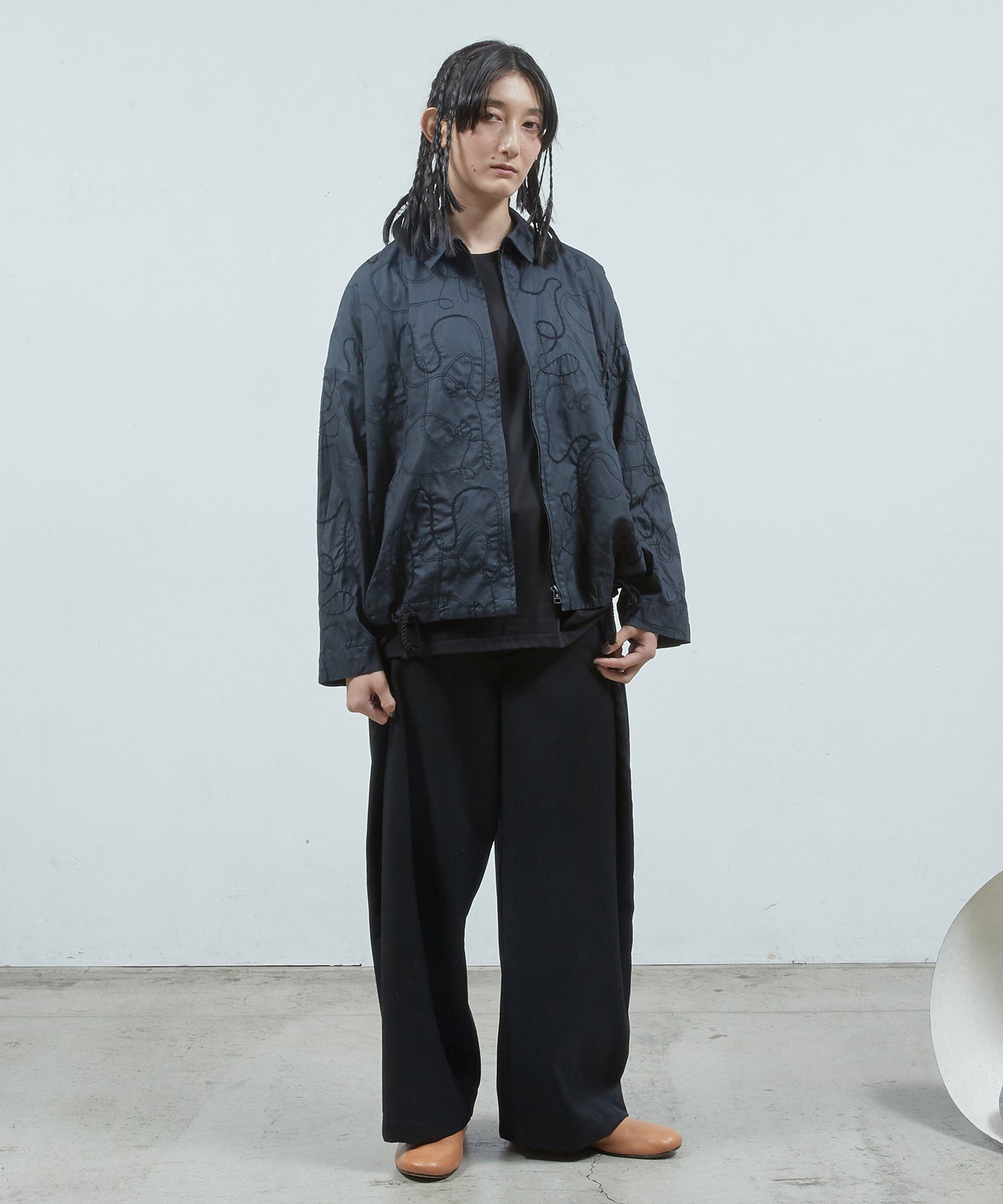 ラフステッチZipアップBL