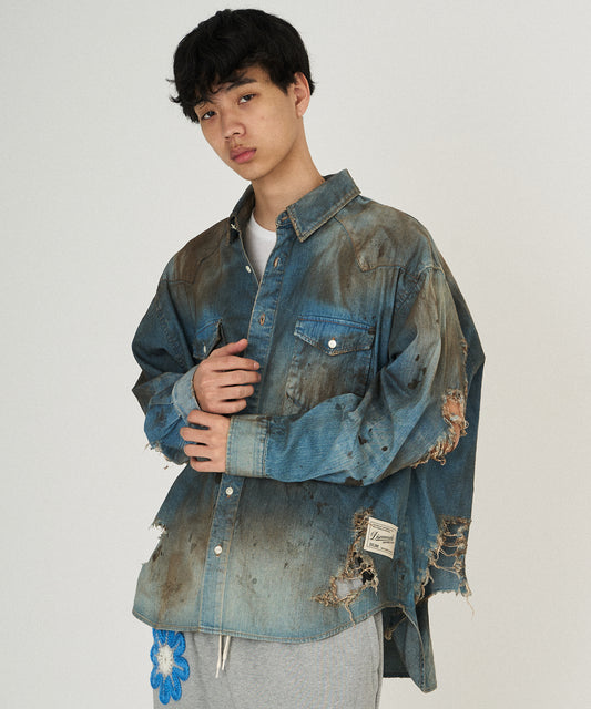 CRASH DENIM SHIRTS