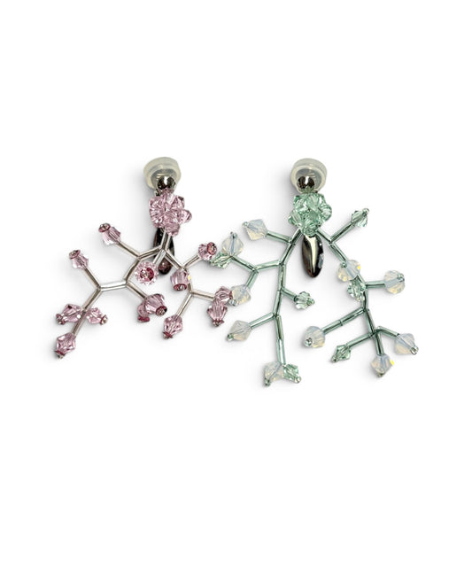 CRYSTAL BUD BRANCH EARRINGS