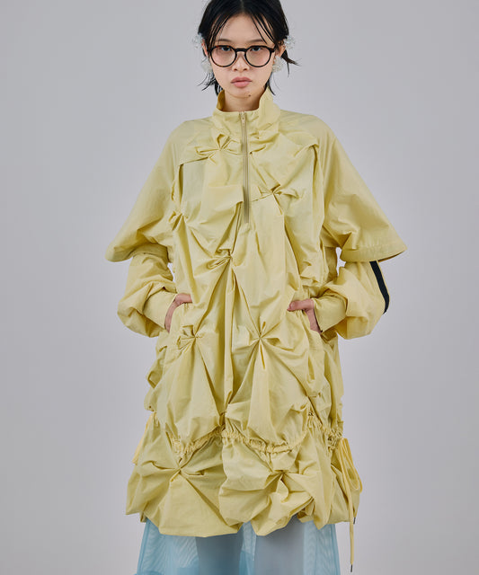2WAY FLOWER SMOCKING ANORAK