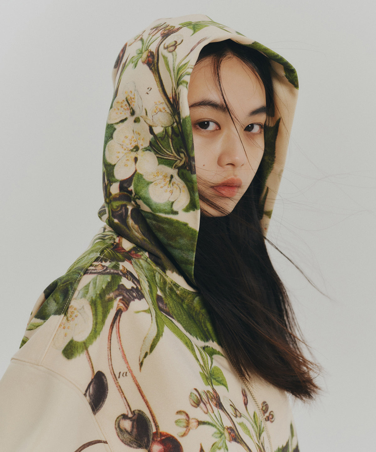 PRINT SWEAT ZIP-UP HOODIE