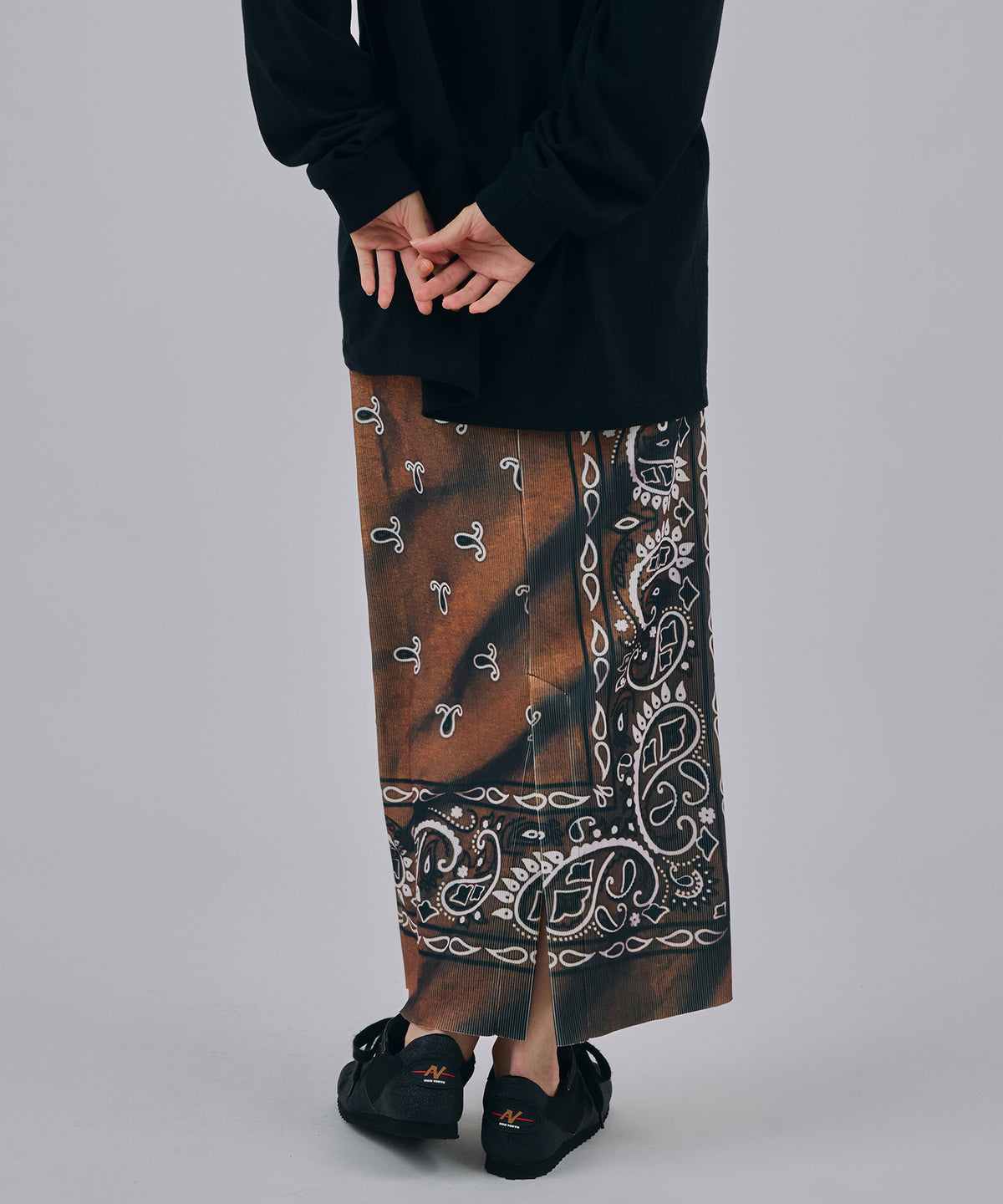 PRINT RIB SKIRT