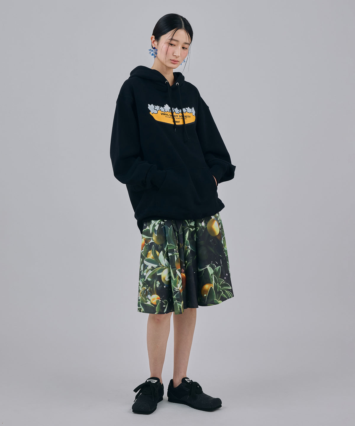 PRINT PULLOVER PARKER(STAR)