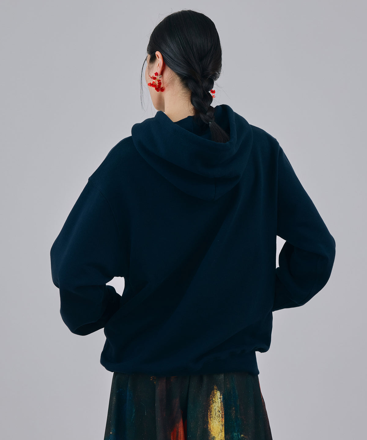PRINT PULLOVER PARKER(STAR)