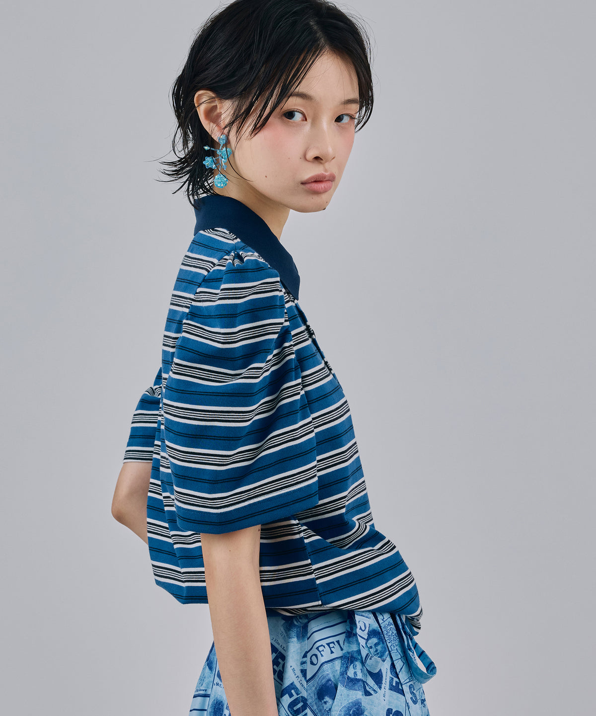 3WAY BORDER POLO SHIRT