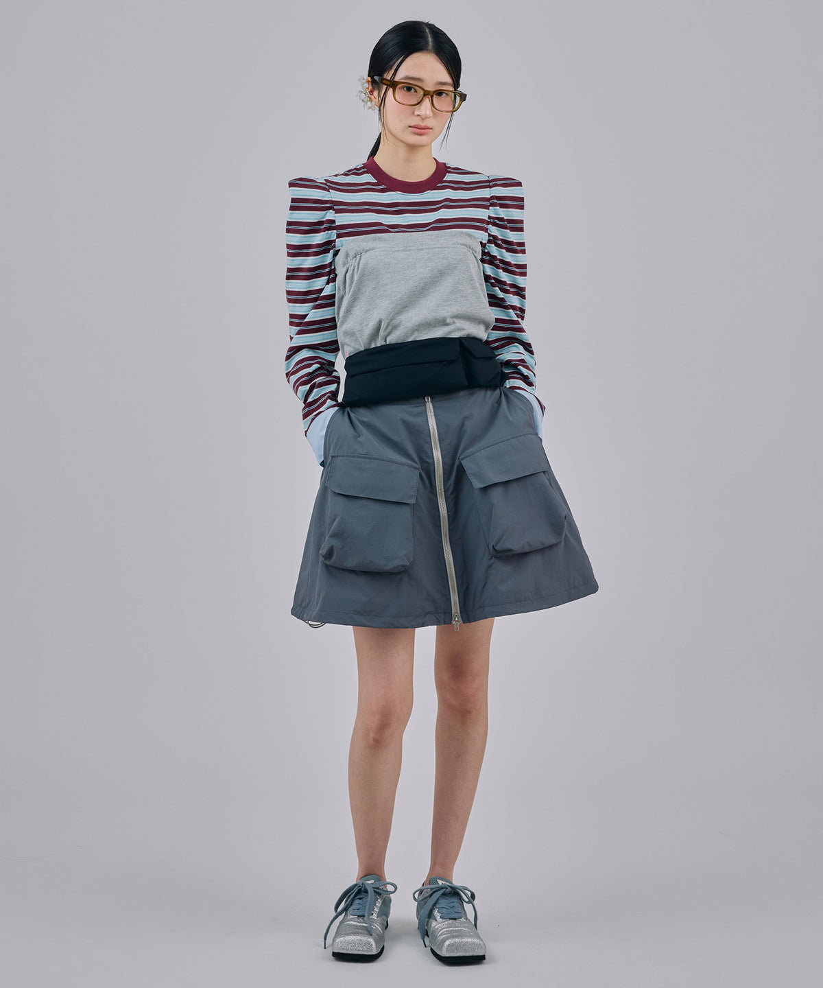 3WAY BORDER L/S TOP