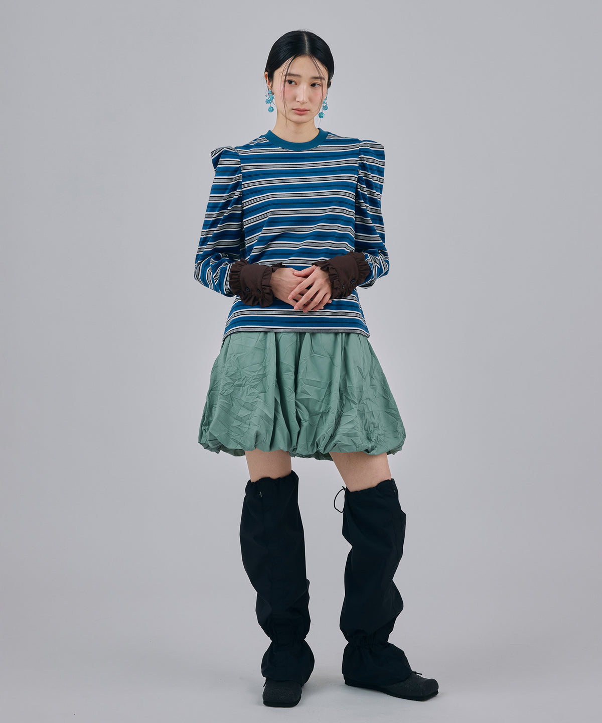 3WAY BORDER L/S TOP