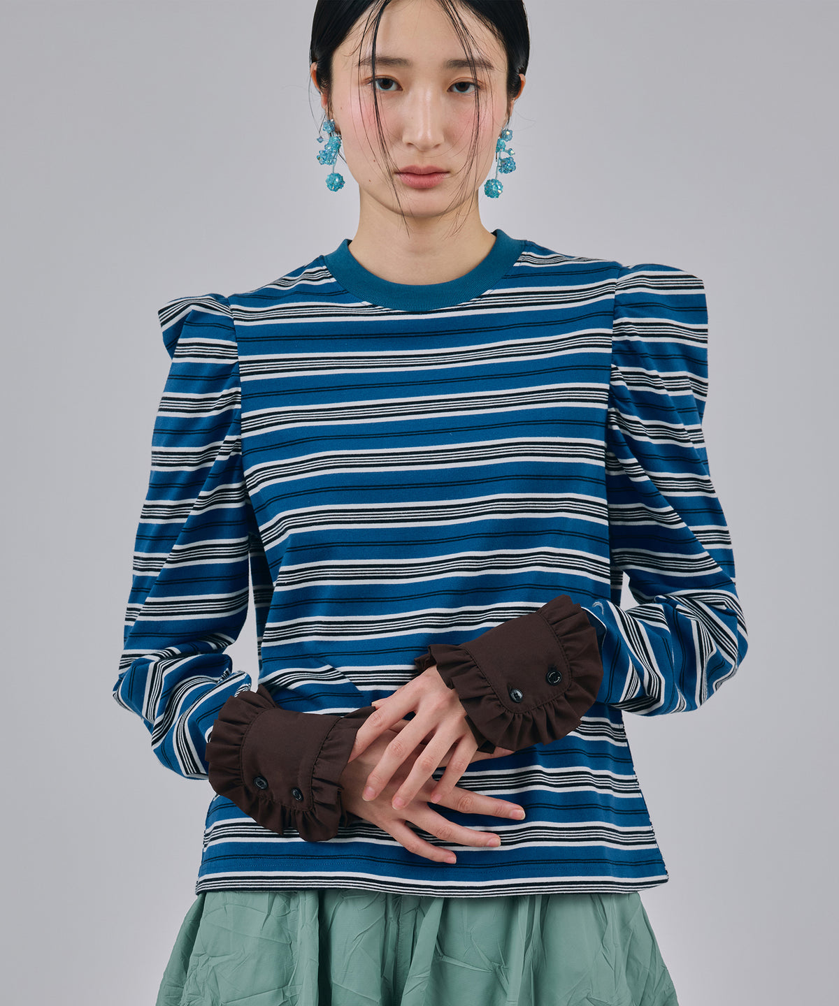 3WAY BORDER L/S TOP
