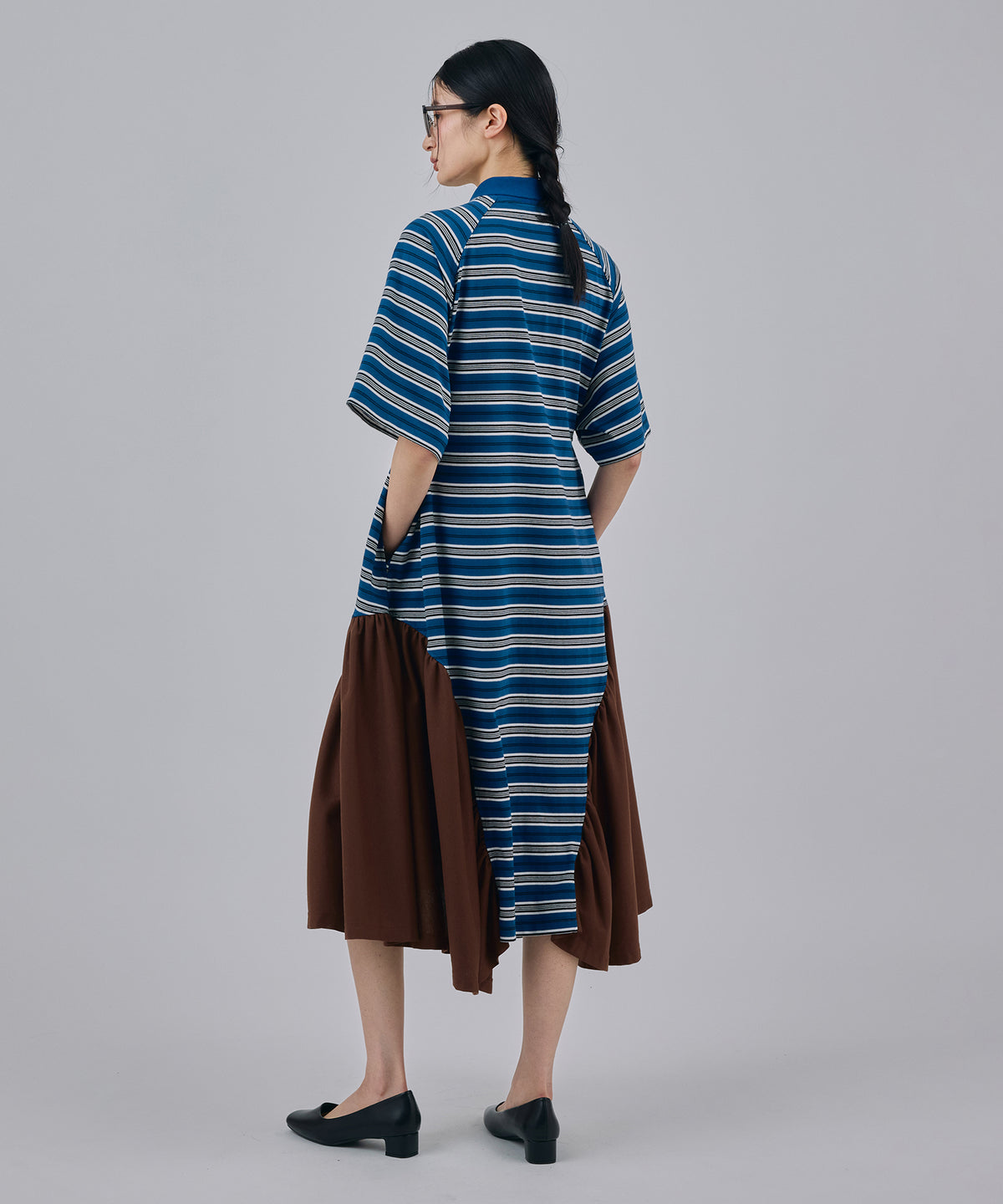 BORDER POLO ONE-PIECE