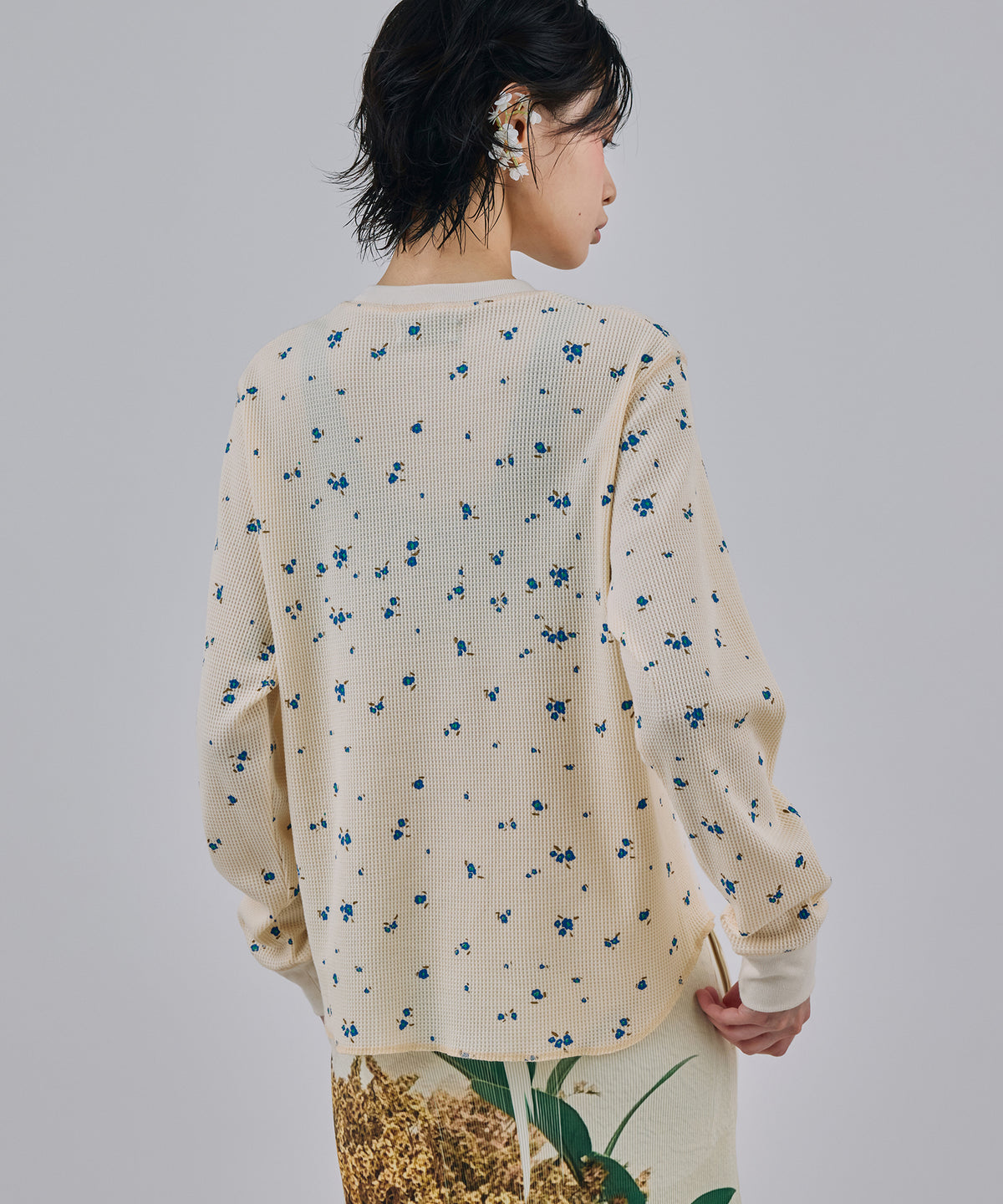 THERMAL FLOWER L/S T-SHIRT