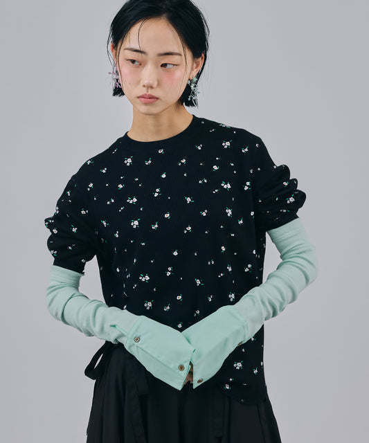 THERMAL FLOWER L/S T-SHIRT