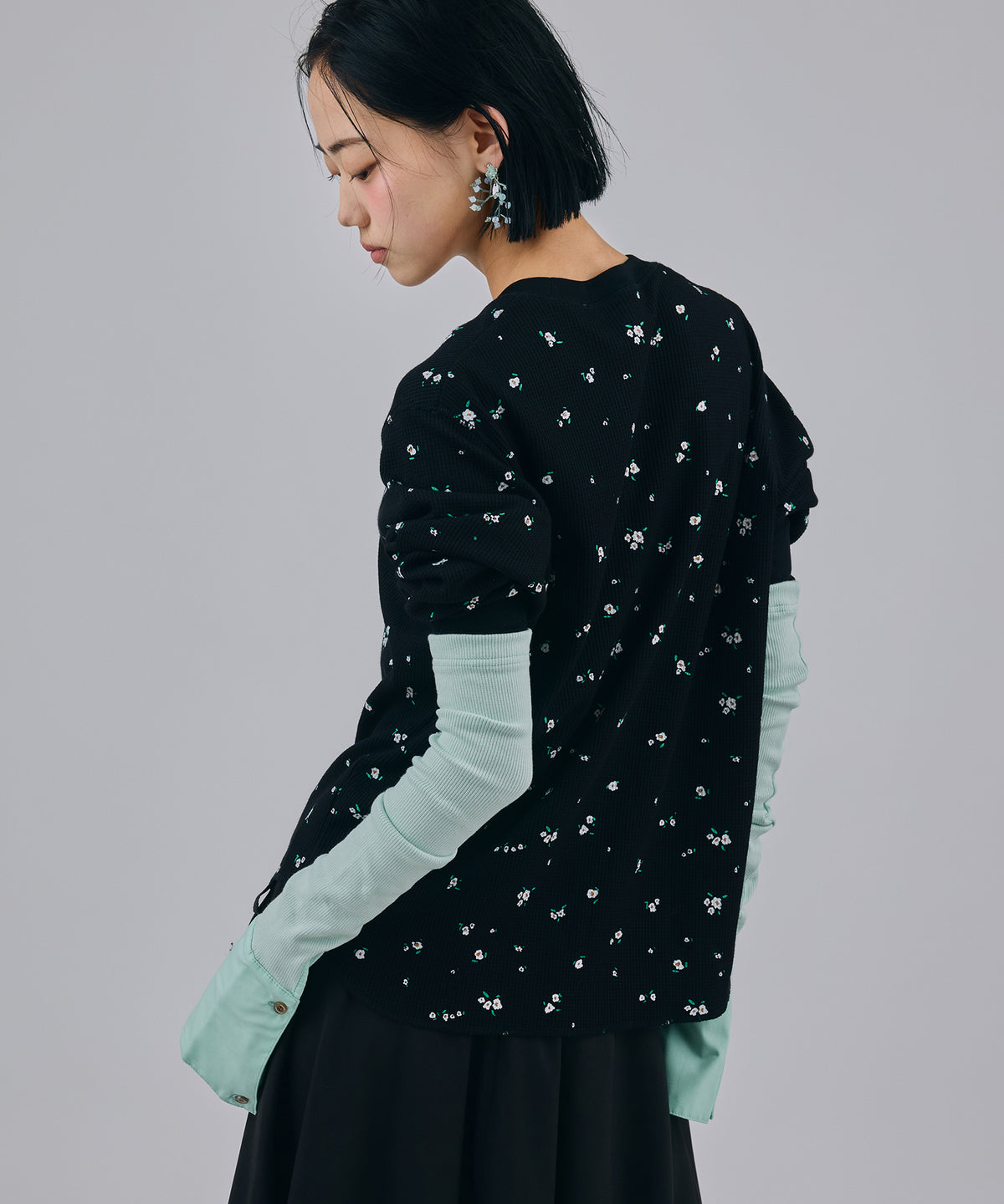 THERMAL FLOWER L/S T-SHIRT