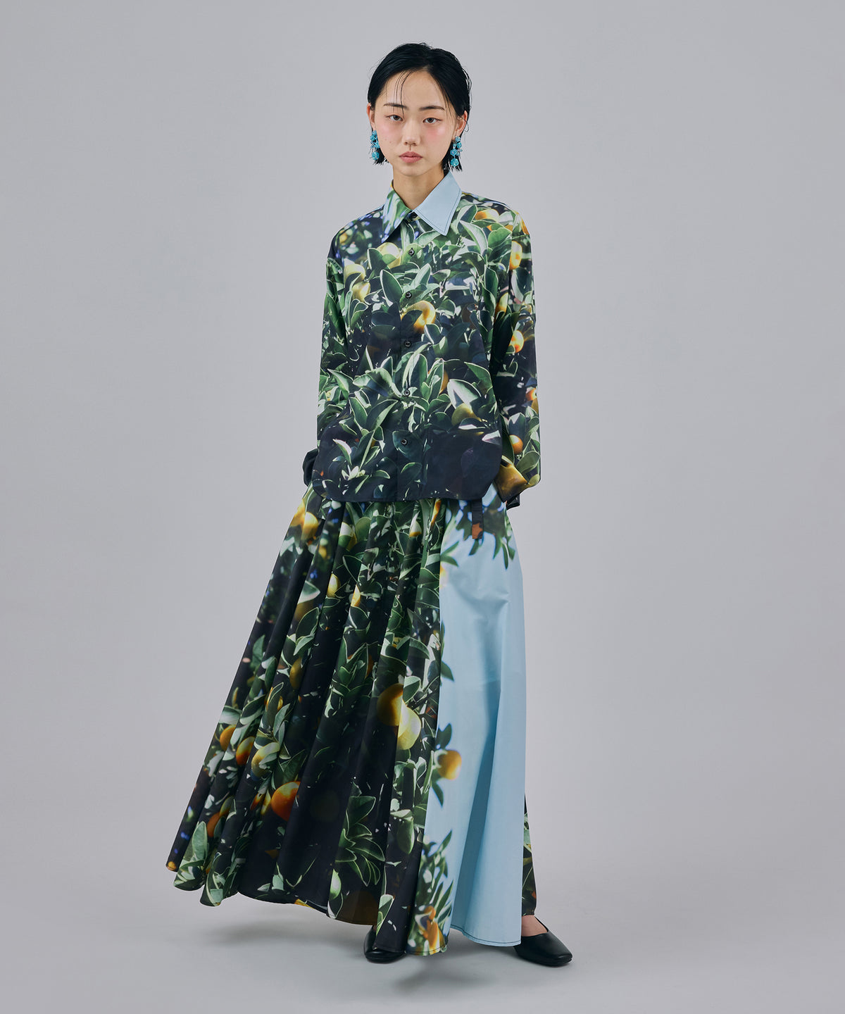 PRINT RIBBON SKIRT
