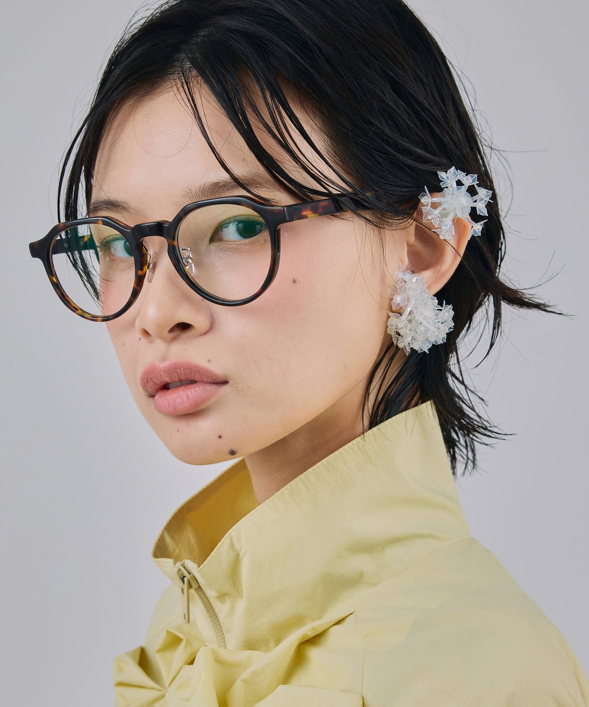CRYSTAL BLOOM EAR CUFF SET