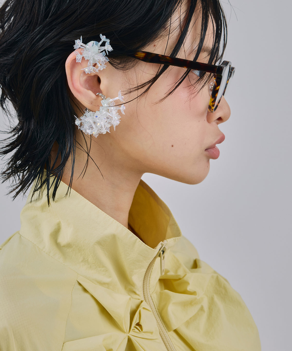 CRYSTAL BLOOM EAR CUFF SET