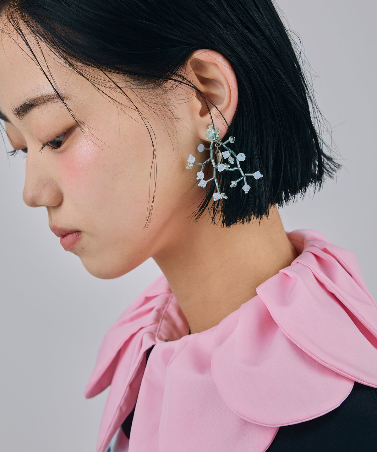 CRYSTAL BUD BRANCH EARRINGS