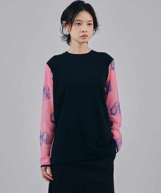 PRINT MESH SLEEVE C/S