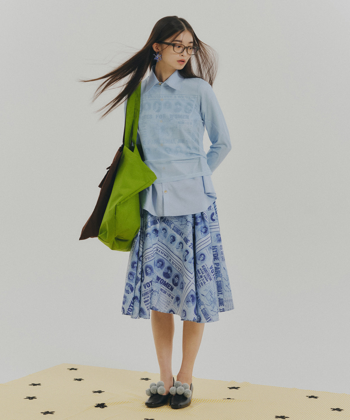 FRILL MESH L/S C/S