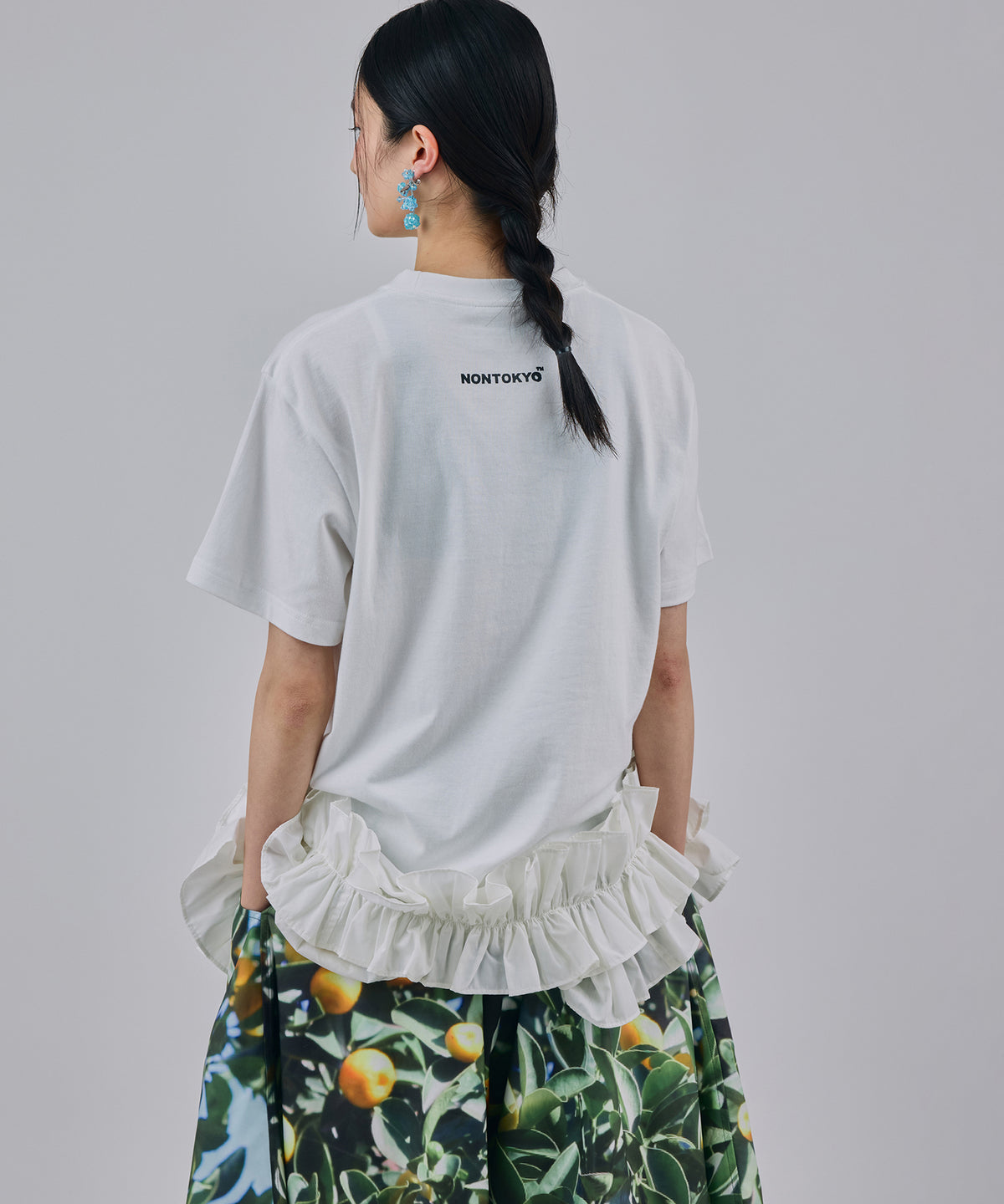 FRILL MESH TANK-TOP