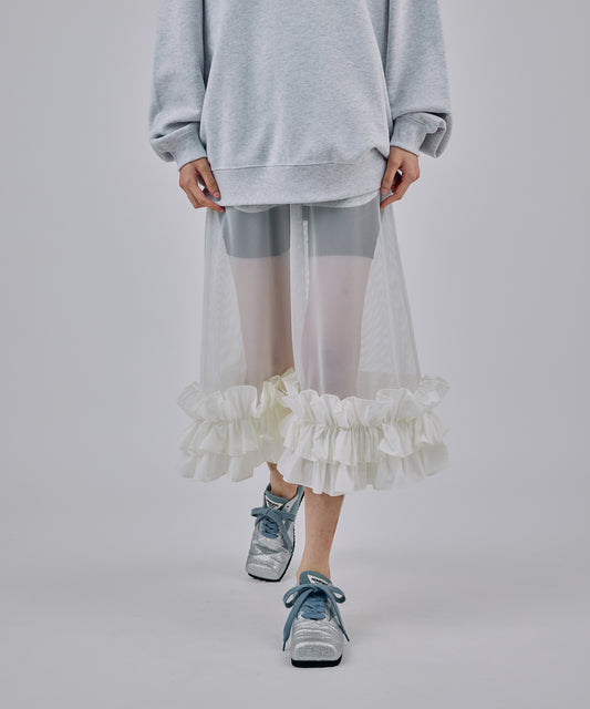 FRILL MESH SKIRT