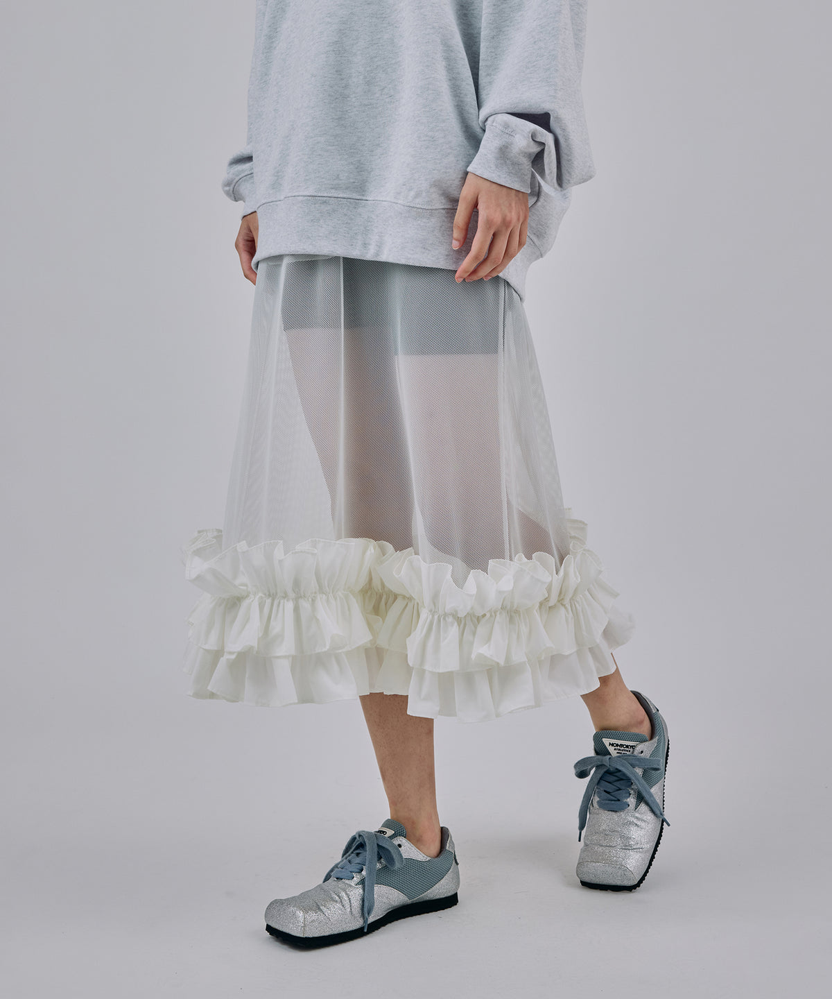 FRILL MESH SKIRT