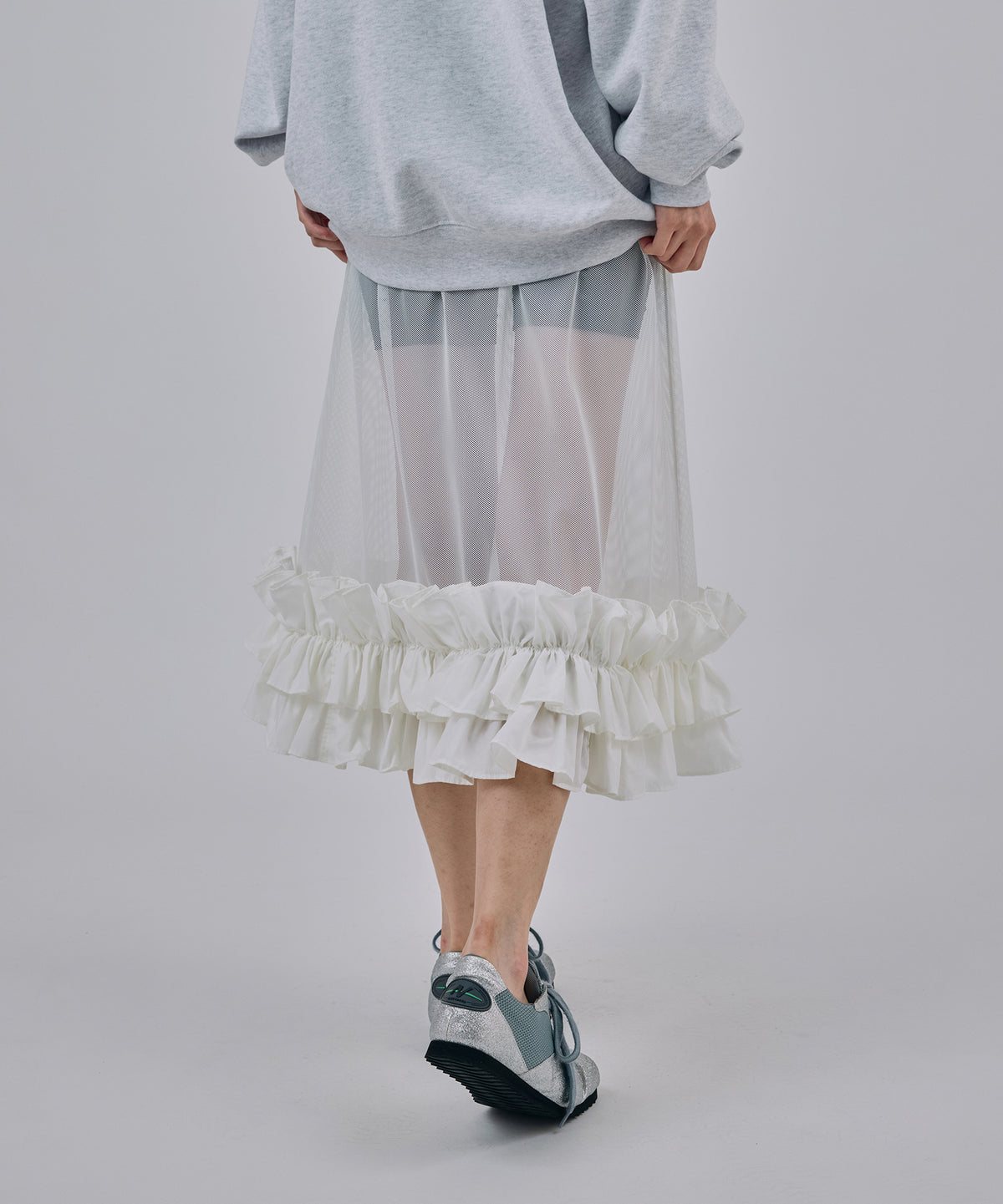 FRILL MESH SKIRT