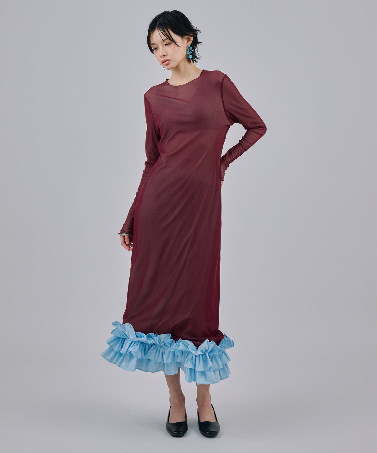 FRILL MESH SKIRT