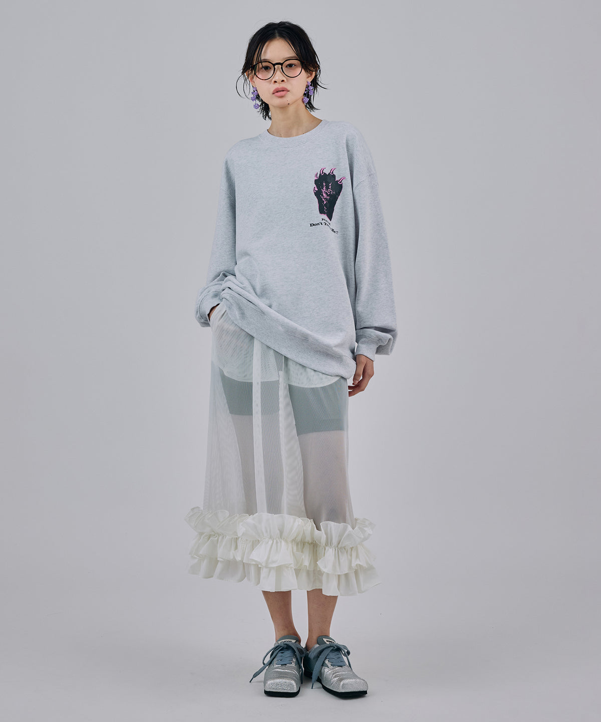 FRILL MESH SKIRT