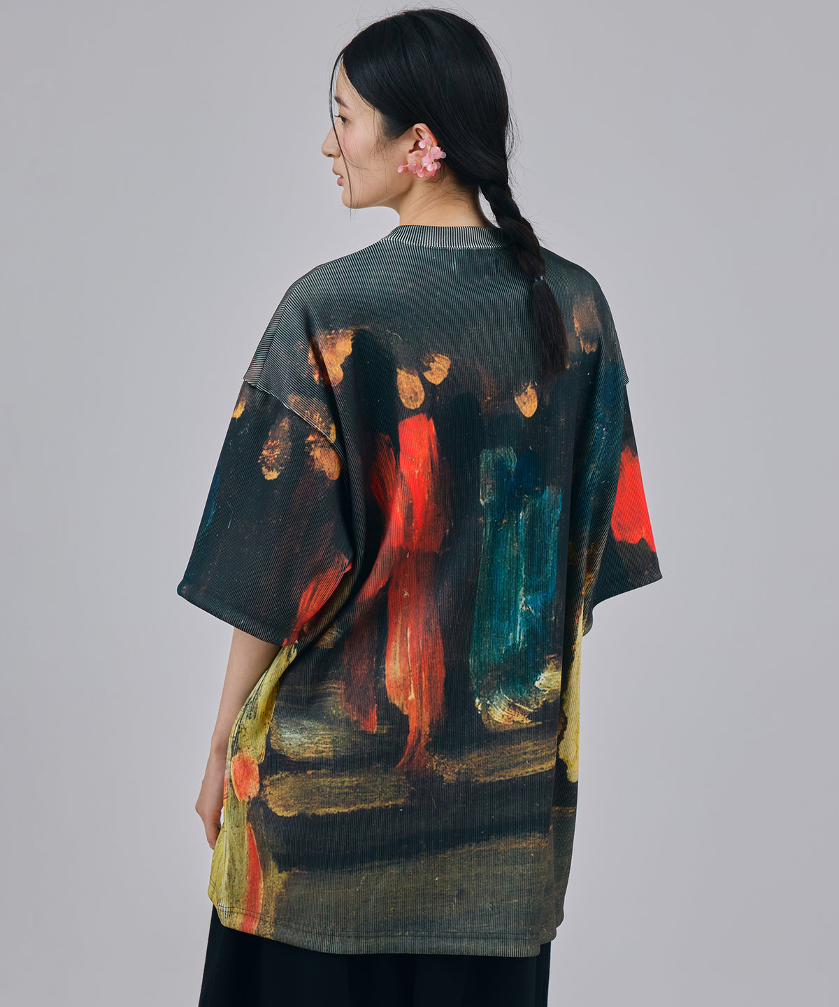 PRINT RIB BIG T-SHIRTS