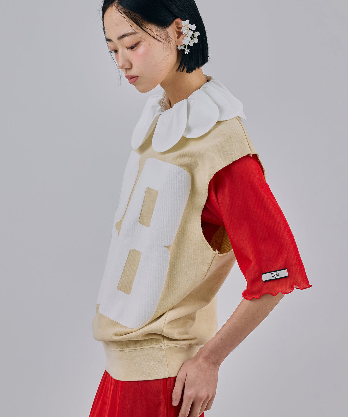 PRINT NO-SLEEVE SWEAT(88)