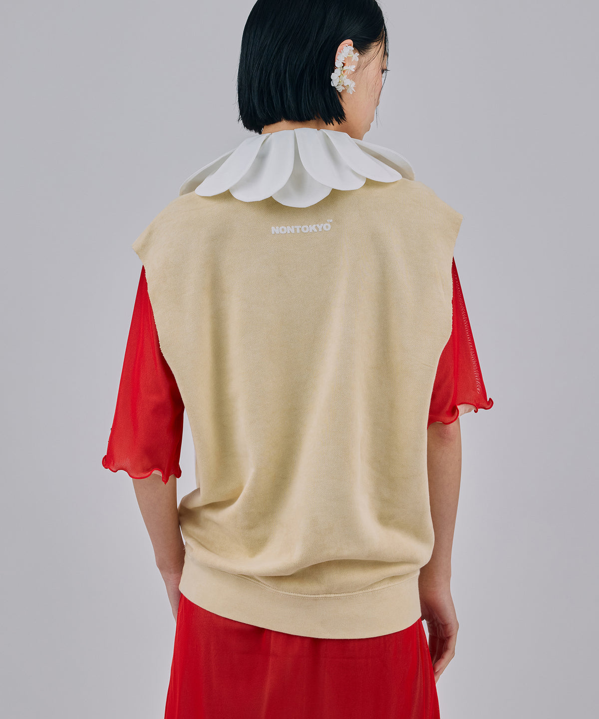 PRINT NO-SLEEVE SWEAT(88)