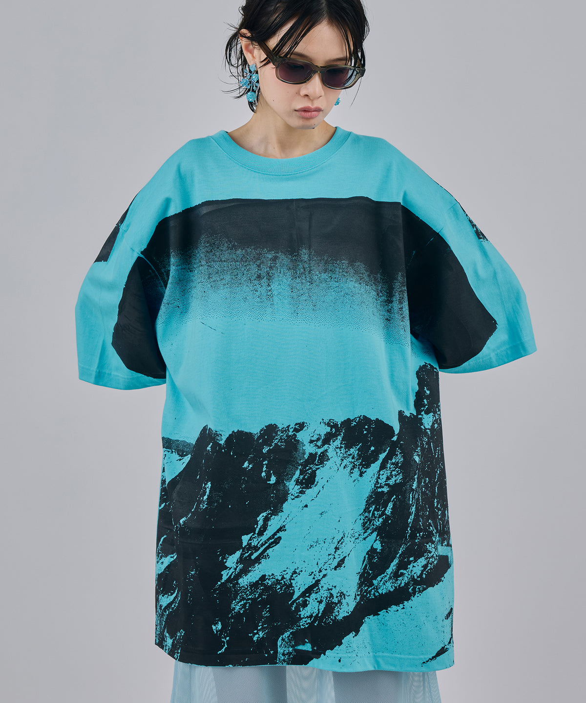PRINT BIG T-SHIRT(MOUNTAIN)