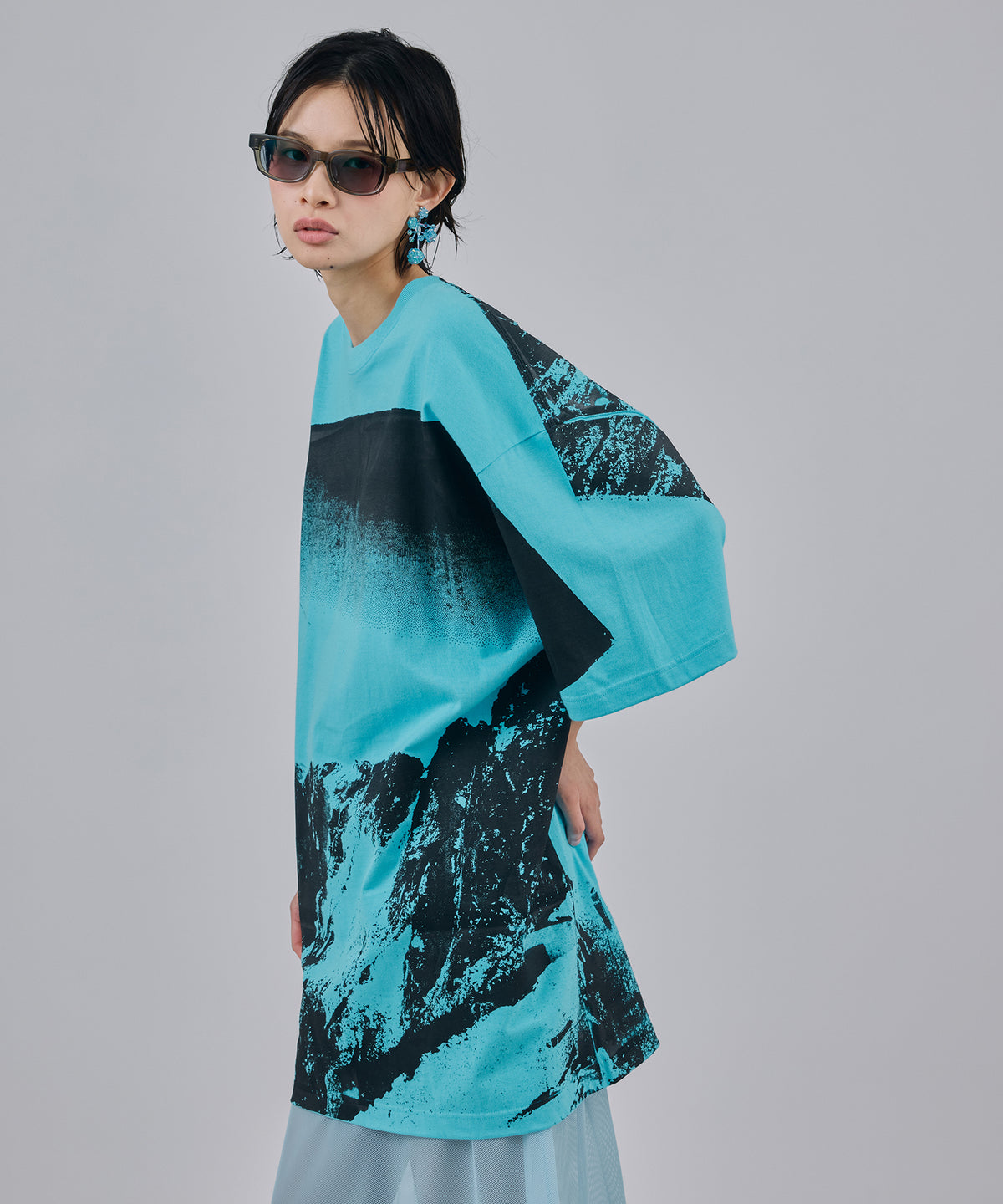 PRINT BIG T-SHIRT(MOUNTAIN)