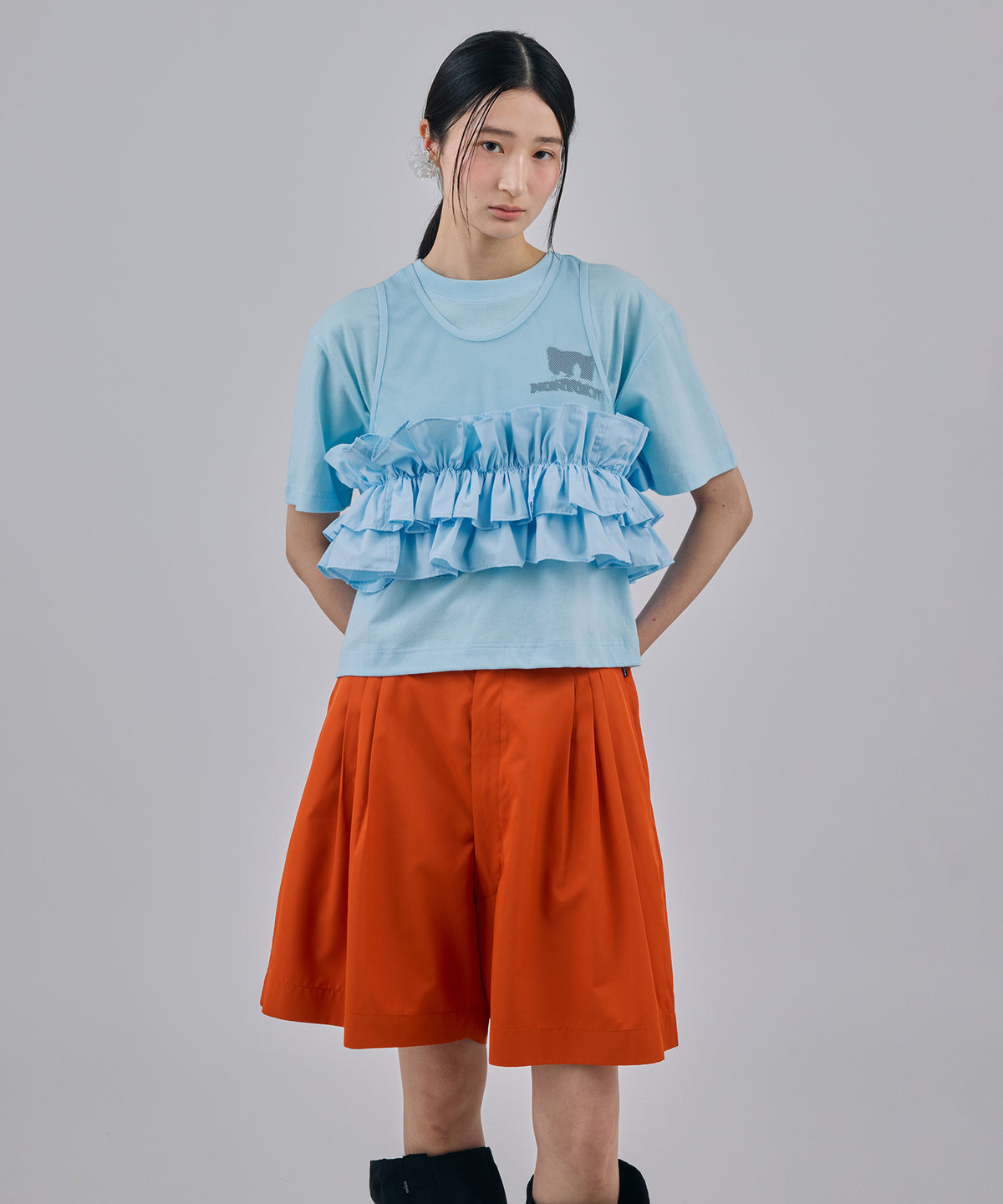 PRINT SHORT T-SHIRT(CAT)