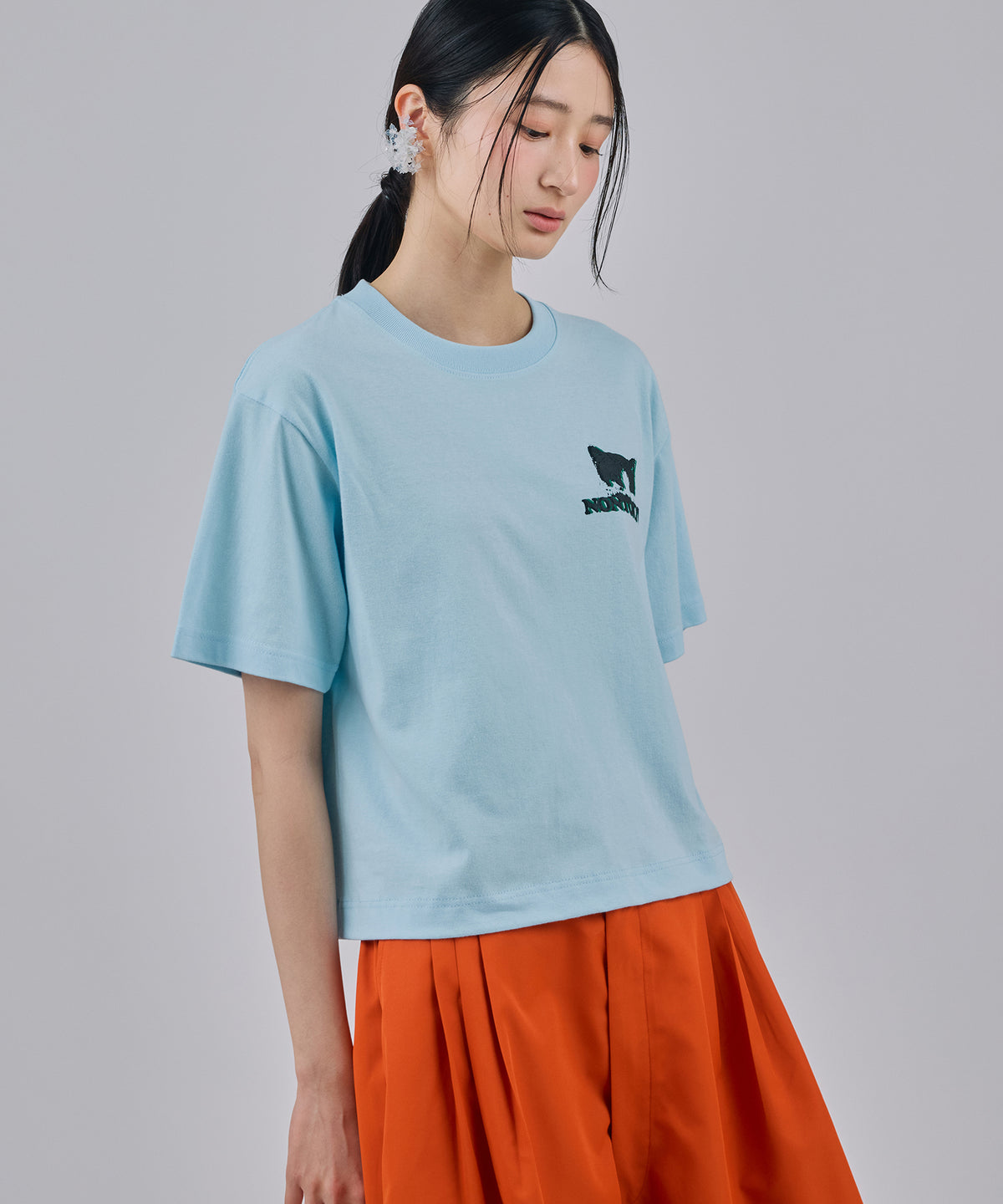 PRINT SHORT T-SHIRT(CAT)