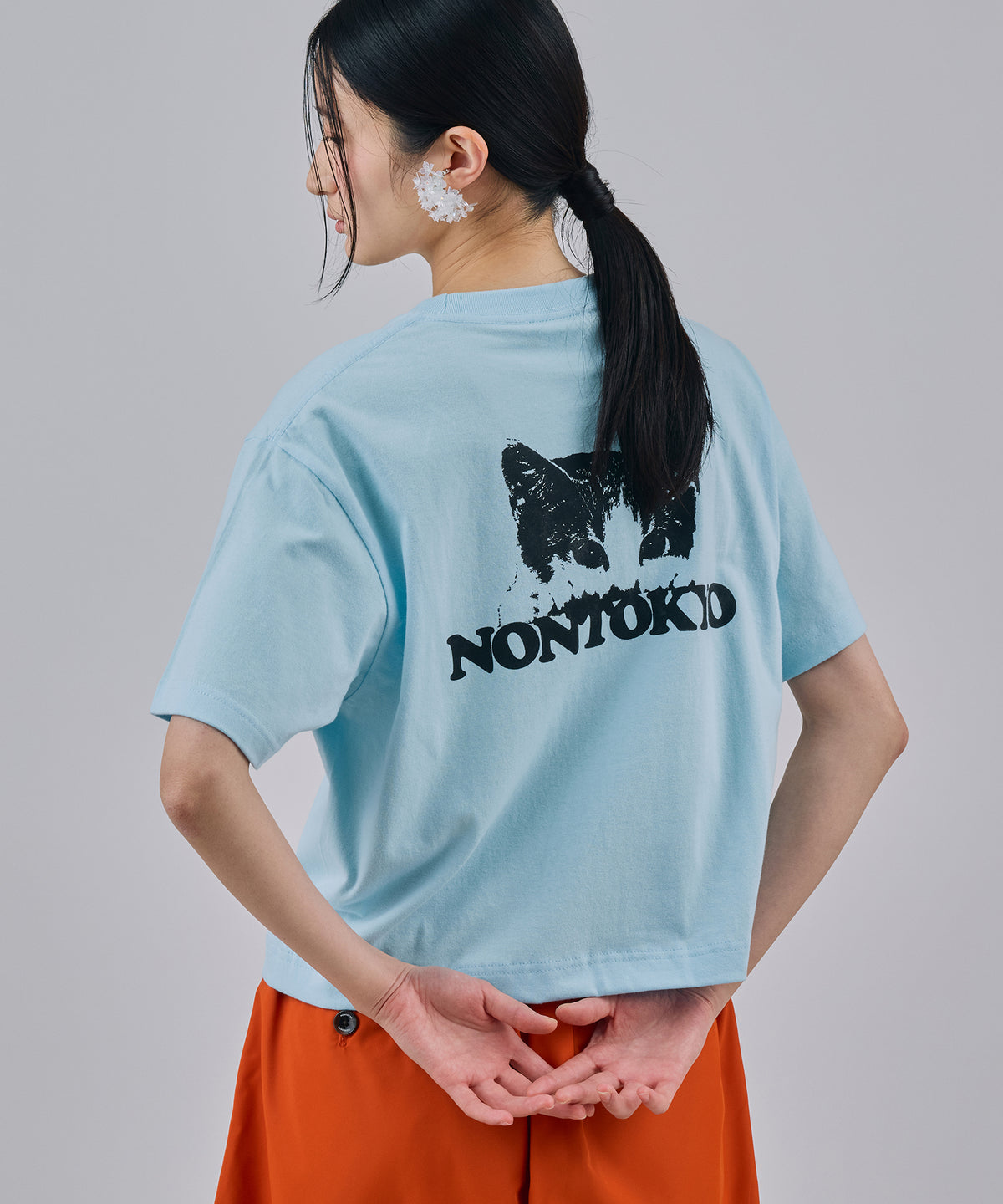 PRINT SHORT T-SHIRT(CAT)