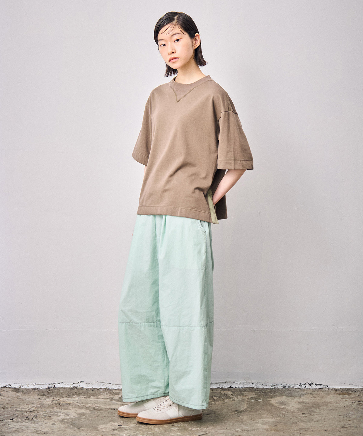 スリットスウェットTシャツ