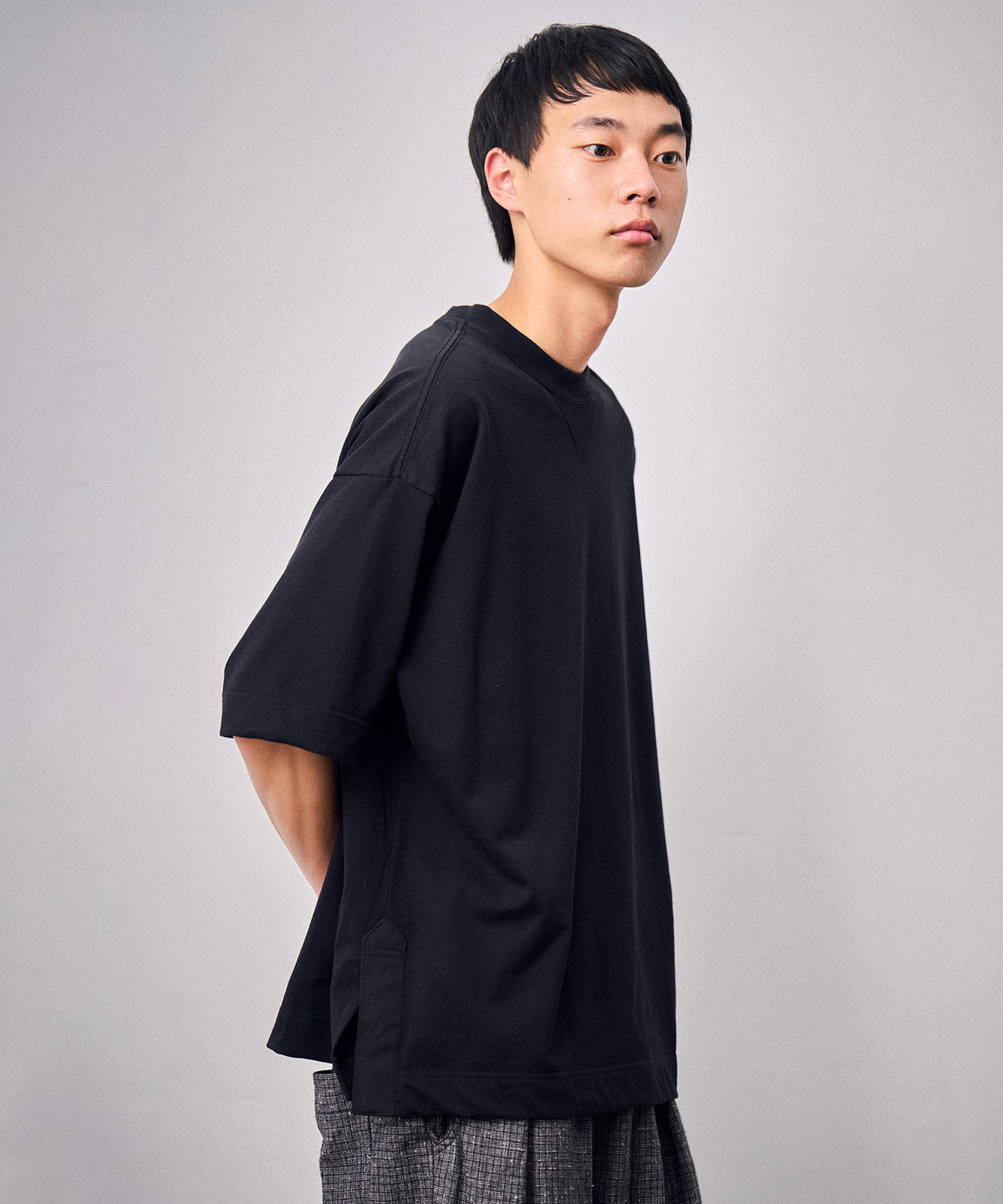 スリットスウェットTシャツ