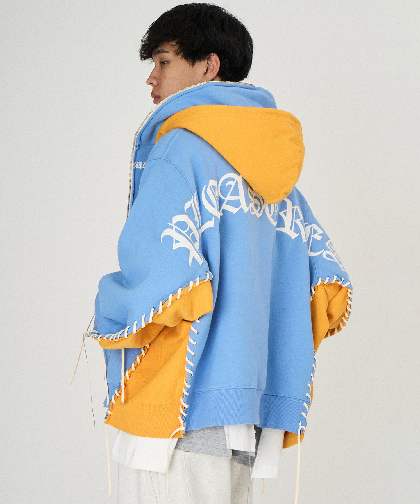 PLEASURES x DISCOVERED DOUBLE LAYERED HOODIE