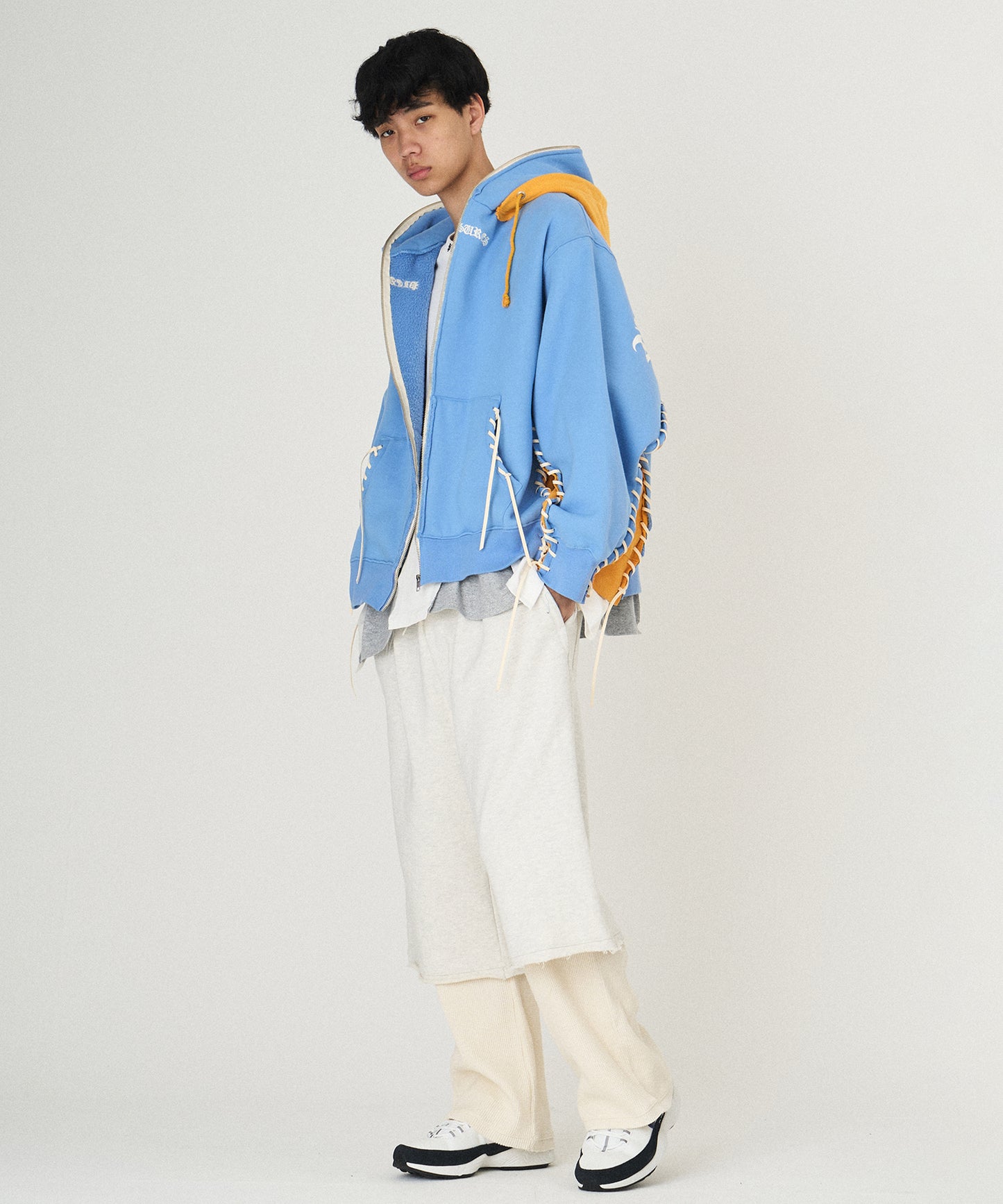 PLEASURES x DISCOVERED DOUBLE LAYERED HOODIE