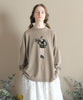 M Flower Wide Knit Sweater