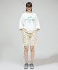 FLOWER EMBROIDERY TUCK SHORTS( feat.UNIVERSALOVERALL)【商品納期 3月下旬】