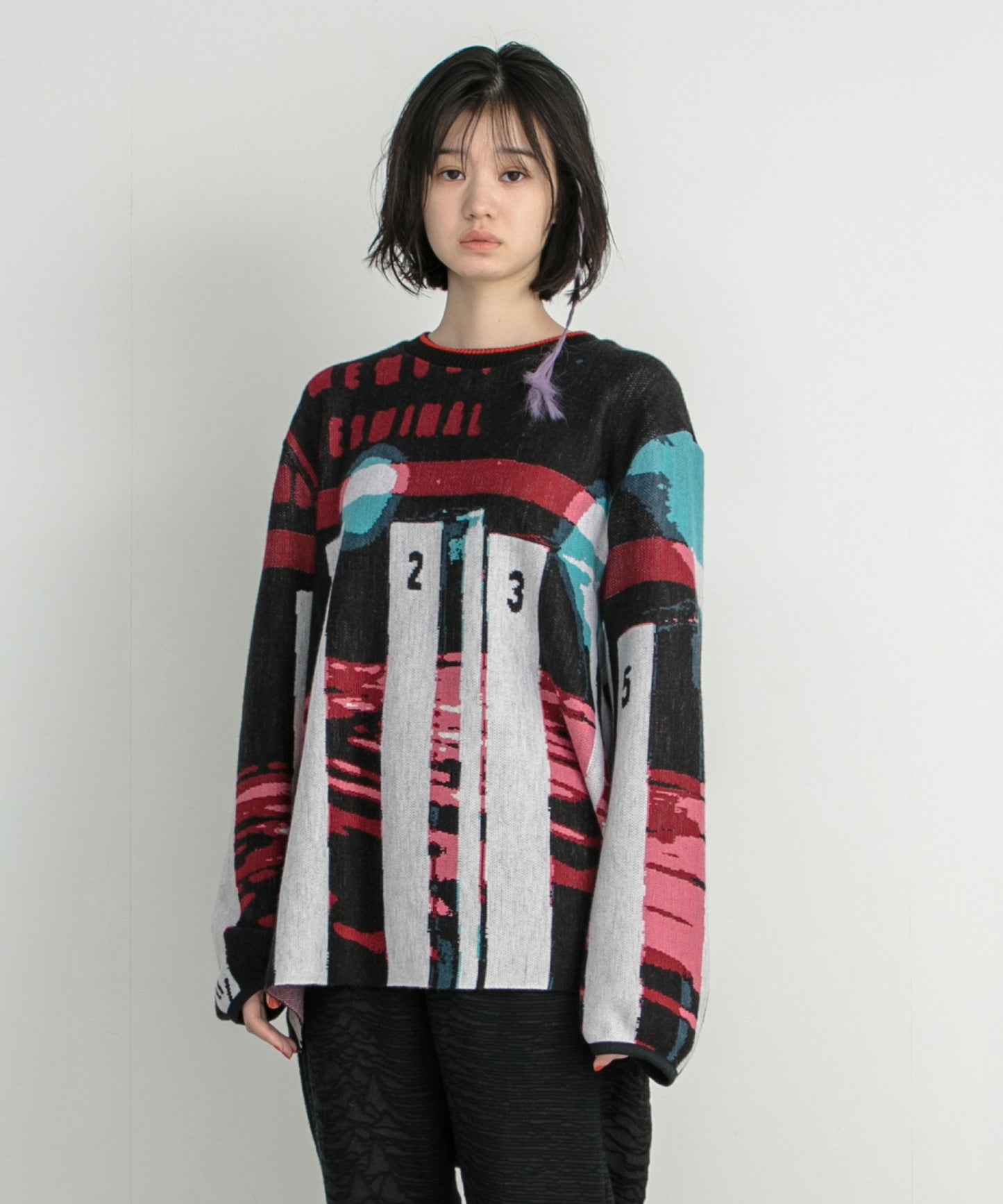 Double Exposure Knit Sweater