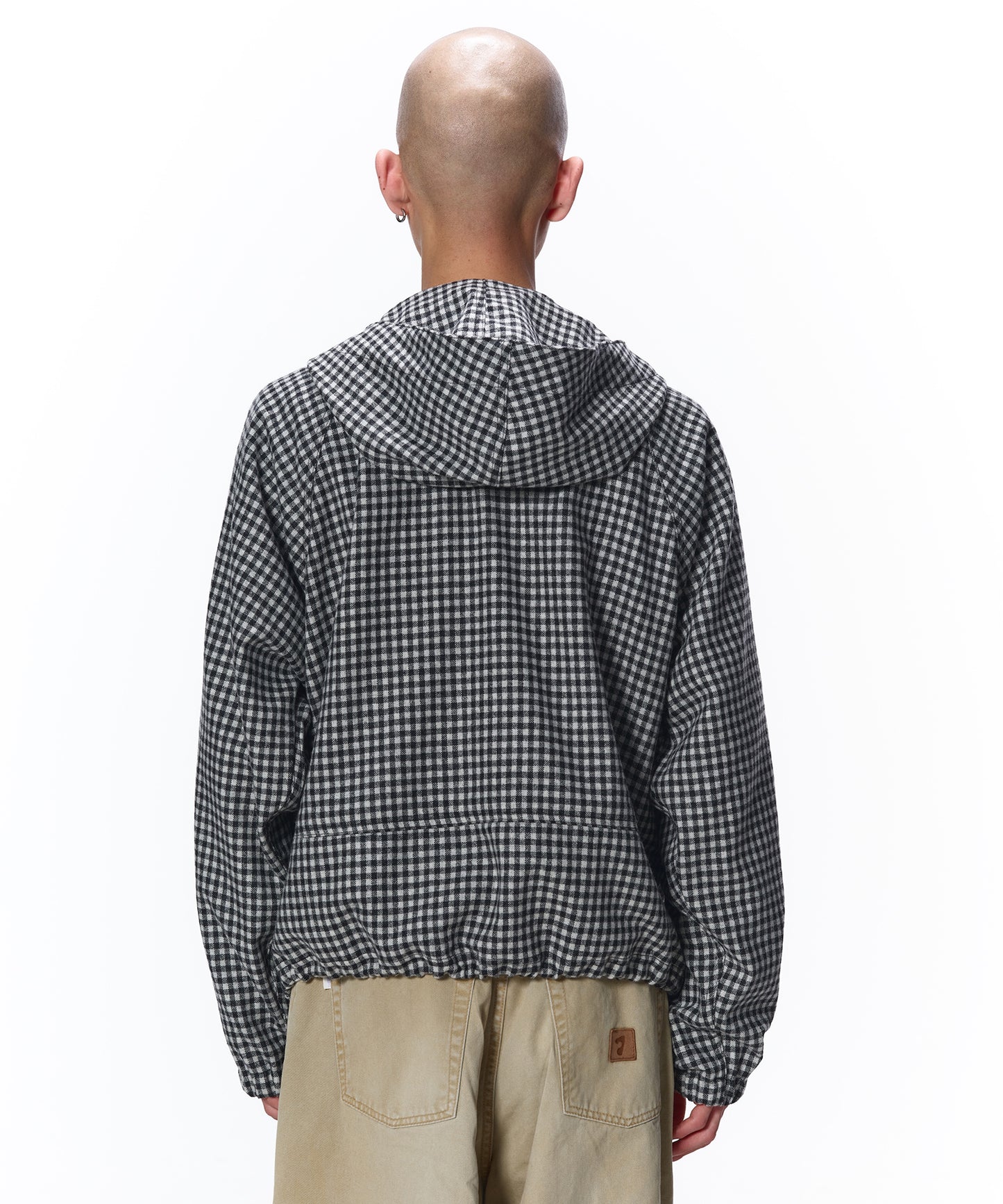 CHECK PULLOVER PARKA
