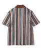 HALF ZIP STRIPE S/S SHIRT　