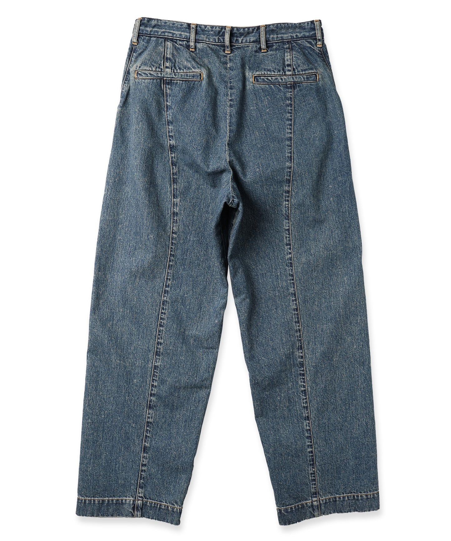 DRAPING DENIM PANTS